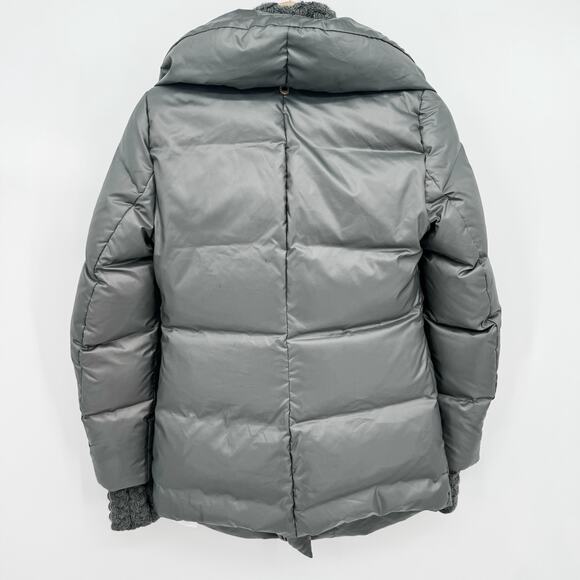 Mackage Puffer Gray Sz Small Coat Jacket Down Knit Best Wrap Grey Winter - Picture 3 of 14